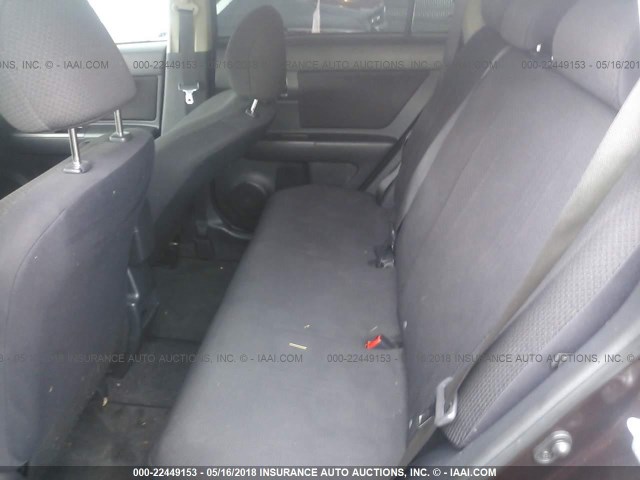 JTLKE50E481033046 - 2008 TOYOTA SCION XB BURGUNDY photo 8