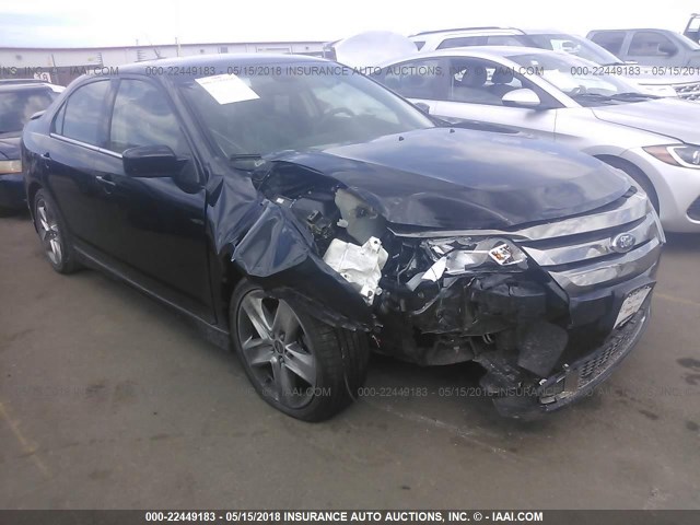 3FAHP0DC5BR216339 - 2011 FORD FUSION SPORT BLACK photo 1