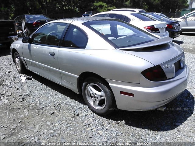 3G2JB12FX5S107311 - 2005 PONTIAC SUNFIRE SILVER photo 3