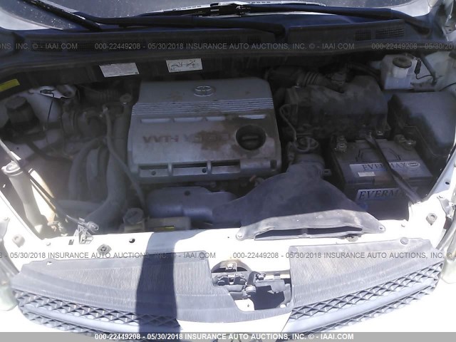 5TDZA23C34S212139 - 2004 TOYOTA SIENNA CE/LE WHITE photo 10