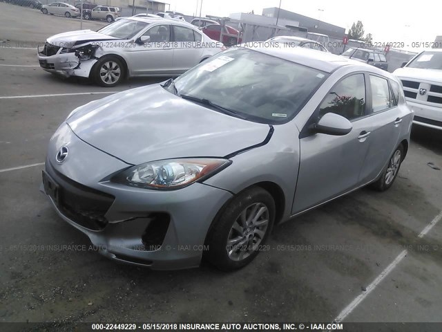 JM1BL1M71C1623543 - 2012 MAZDA 3 I SILVER photo 2