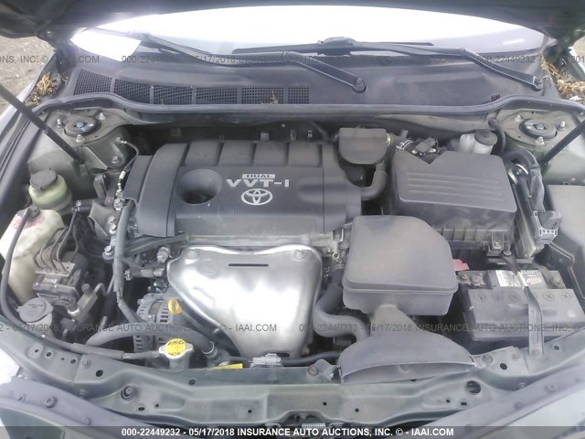 4T1BF3EK3AU534246 - 2010 TOYOTA CAMRY SE/LE/XLE GREEN photo 10