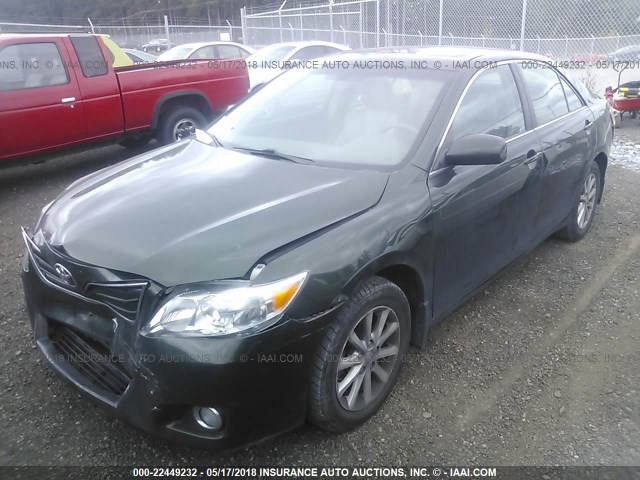 4T1BF3EK3AU534246 - 2010 TOYOTA CAMRY SE/LE/XLE GREEN photo 2