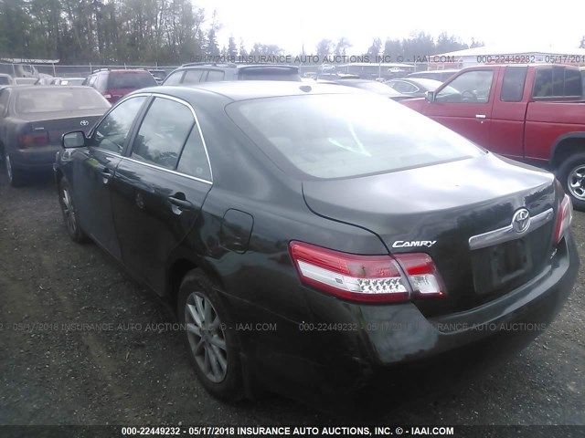 4T1BF3EK3AU534246 - 2010 TOYOTA CAMRY SE/LE/XLE GREEN photo 3