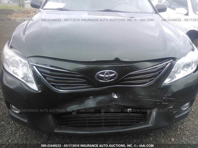 4T1BF3EK3AU534246 - 2010 TOYOTA CAMRY SE/LE/XLE GREEN photo 6