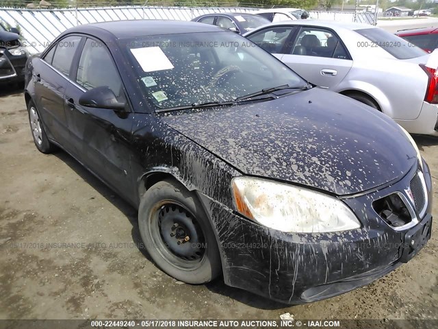 1G2ZF58B974183687 - 2007 PONTIAC G6 VALUE LEADER/BASE BLACK photo 1