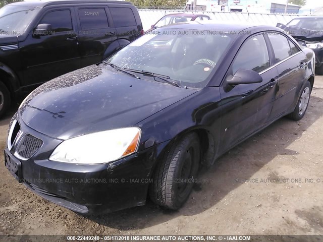 1G2ZF58B974183687 - 2007 PONTIAC G6 VALUE LEADER/BASE BLACK photo 2