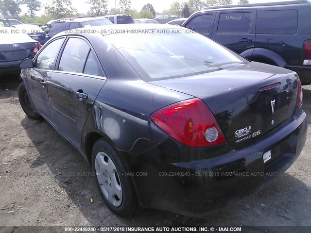1G2ZF58B974183687 - 2007 PONTIAC G6 VALUE LEADER/BASE BLACK photo 3