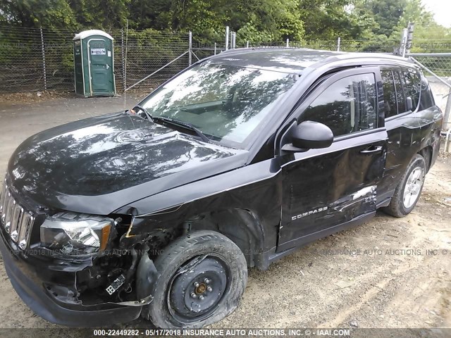 1C4NJCBA7FD313753 - 2015 JEEP COMPASS SPORT BLACK photo 6