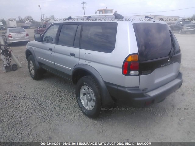 JA4MT31R14J001675 - 2004 MITSUBISHI MONTERO SPORT XLS SILVER photo 3