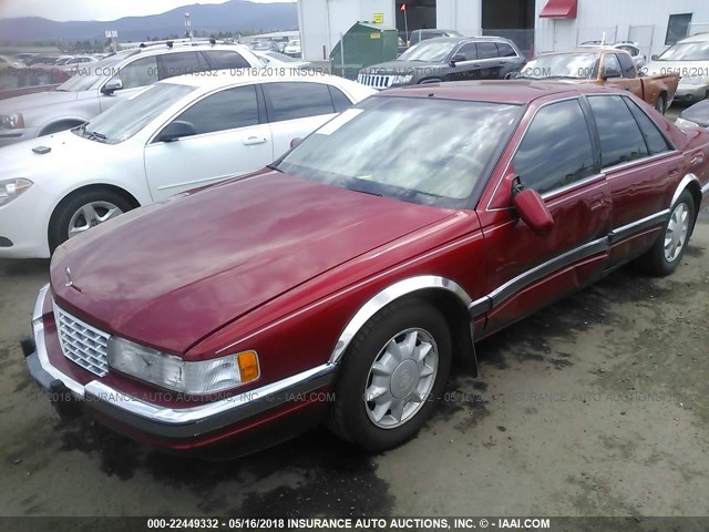 1G6KS52Y7VU831825 - 1997 CADILLAC SEVILLE SLS RED photo 2