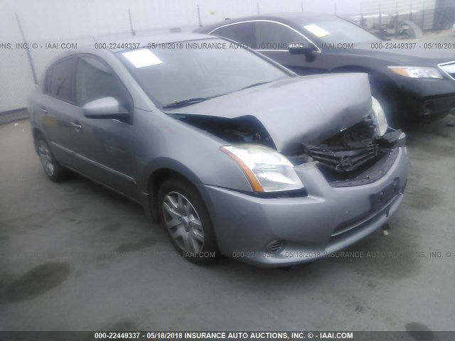 3N1AB6AP9CL653207 - 2012 NISSAN SENTRA 2.0/2.0S/SR/2.0SL GRAY photo 1