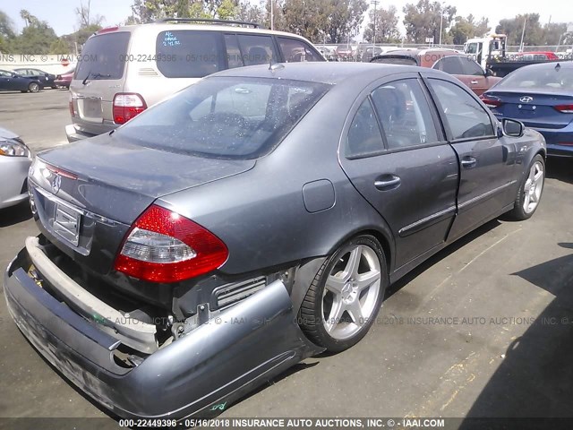 WDBUF72X29B391123 - 2009 MERCEDES-BENZ E 550 GRAY photo 4