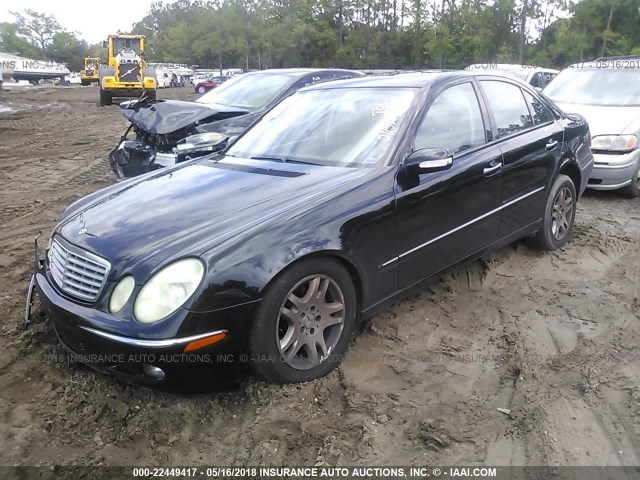 WDBUF26J95A710316 - 2005 MERCEDES-BENZ E 320 CDI BLACK photo 2