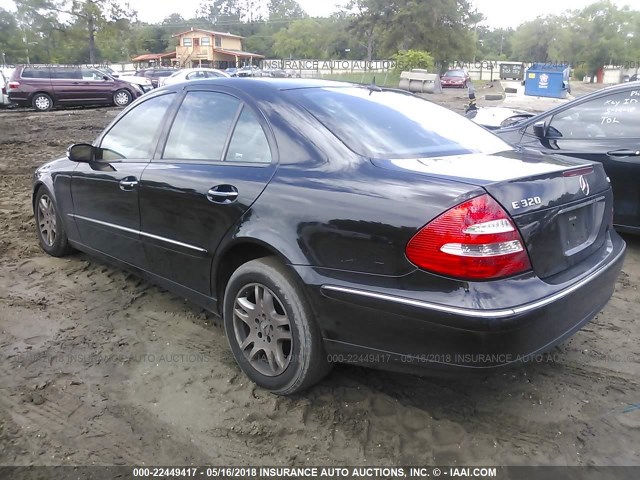 WDBUF26J95A710316 - 2005 MERCEDES-BENZ E 320 CDI BLACK photo 3