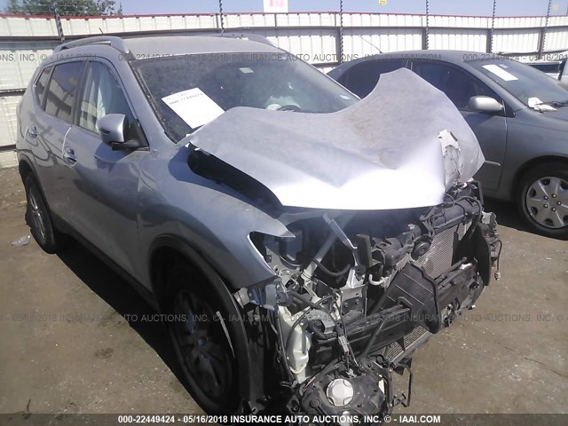 KNMAT2MT6GP606626 - 2016 NISSAN ROGUE S/SL/SV SILVER photo 1