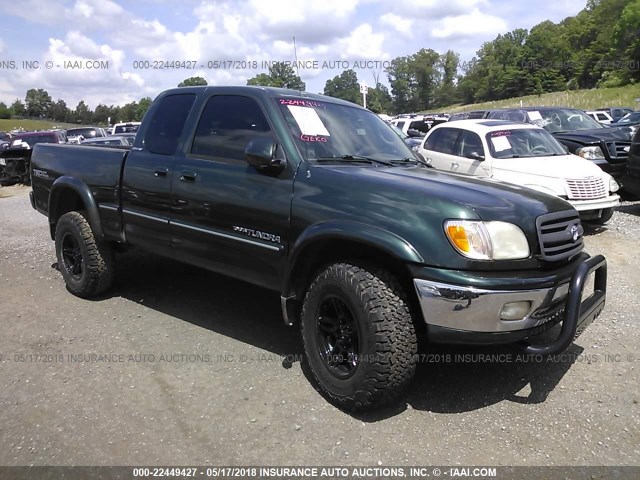 5TBBT48141S219801 - 2001 TOYOTA TUNDRA ACCESS CAB LIMITED GREEN photo 1