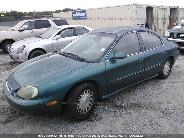 1MELM53S6VA617639 - 1997 MERCURY SABLE LS GREEN photo 2