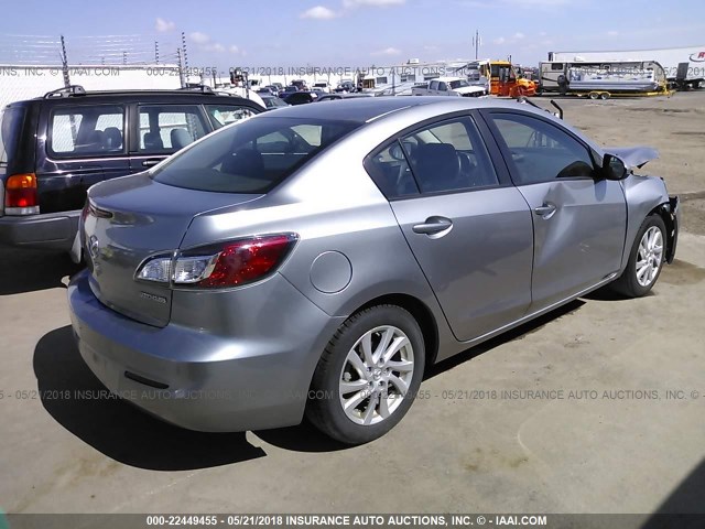 JM1BL1VF8C1501655 - 2012 MAZDA 3 I SILVER photo 4