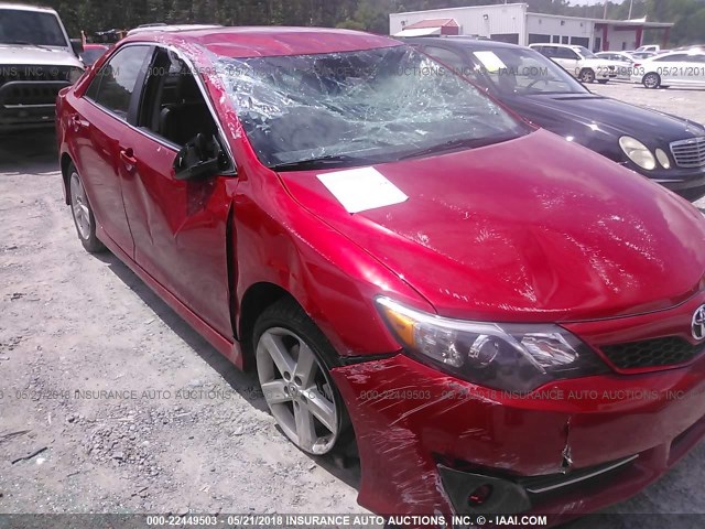 4T1BF1FK6EU807852 - 2014 TOYOTA CAMRY L/SE/LE/XLE 红色 照片 6
