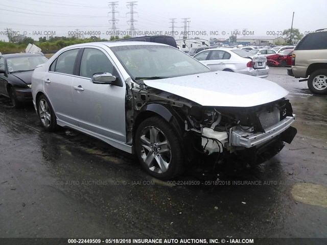 3FAHP0KC7BR147527 - 2011 FORD FUSION SPORT SILVER photo 1