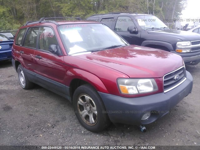 JF1SG63643H740959 - 2003 SUBARU FORESTER 2.5X RED photo 1