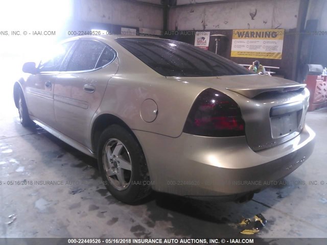 2G2WS522741365631 - 2004 PONTIAC GRAND PRIX GT2 GOLD photo 3