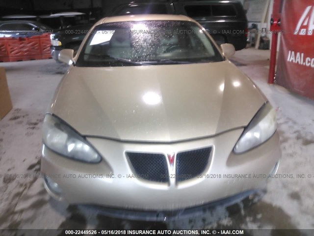 2G2WS522741365631 - 2004 PONTIAC GRAND PRIX GT2 ოქროსფერი ფოტო 6