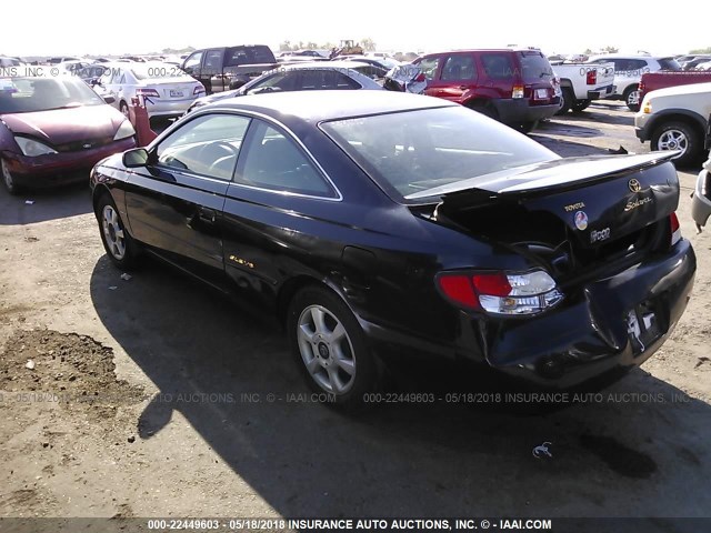 2T1CF28P2XC166366 - 1999 TOYOTA CAMRY SOLARA SE/SLE BLACK photo 3