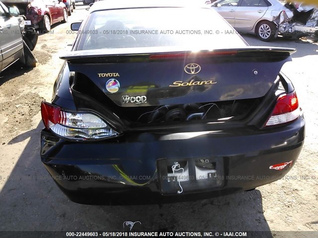 2T1CF28P2XC166366 - 1999 TOYOTA CAMRY SOLARA SE/SLE BLACK photo 6