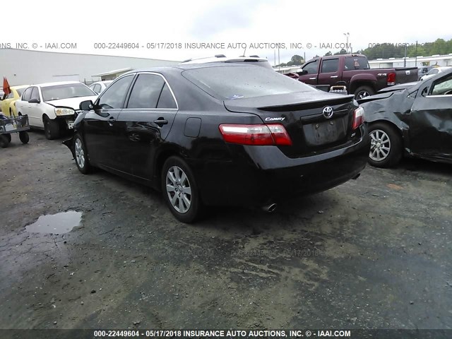 4T1BK46K67U039614 - 2007 TOYOTA CAMRY NEW GENERAT LE/XLE/SE BLACK photo 3