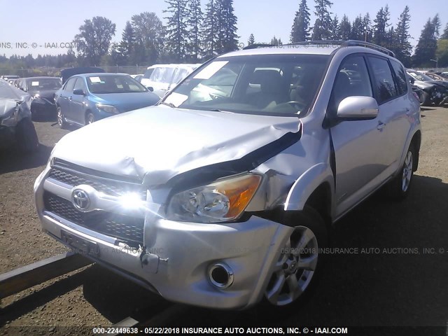 JTMDF4DV7A5022966 - 2010 TOYOTA RAV4 LIMITED SILVER photo 2