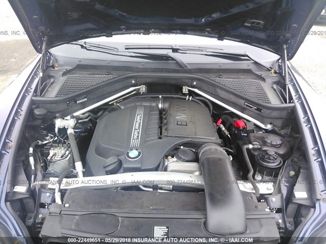 5UXZV4C54CL755743 - 2012 BMW X5 XDRIVE35I BLUE photo 10