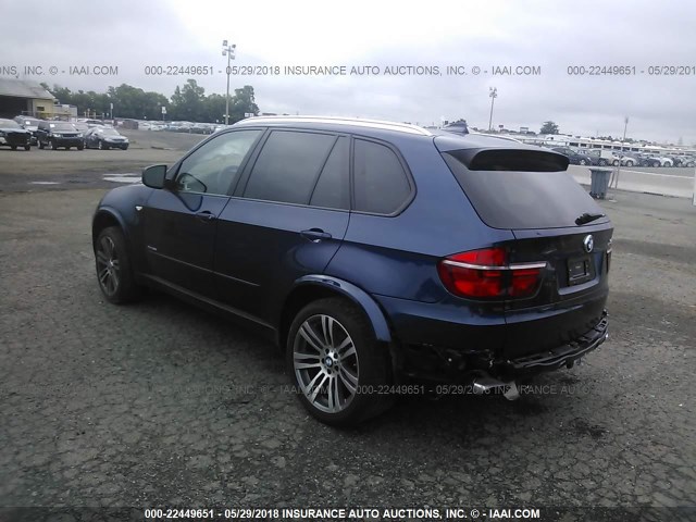5UXZV4C54CL755743 - 2012 BMW X5 XDRIVE35I BLUE photo 3