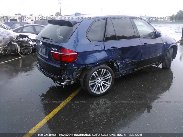 5UXZV4C54CL755743 - 2012 BMW X5 XDRIVE35I Mavi foto 4