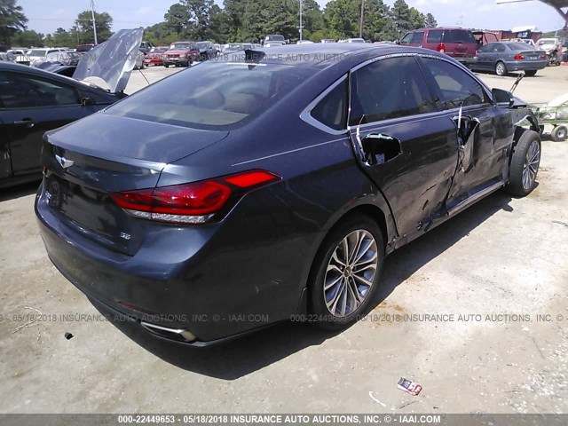 KMHGN4JE8HU172469 - 2017 GENESIS G80 PREMIUM/ULTIMATE GRAY photo 4