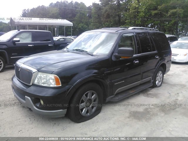 5LMFU28R54LJ19530 - 2004 LINCOLN NAVIGATOR BLACK photo 2