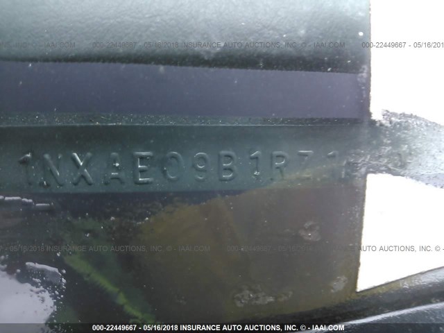 1NXAE09B1RZ158021 - 1994 TOYOTA COROLLA LE/DX 栗色 照片 9