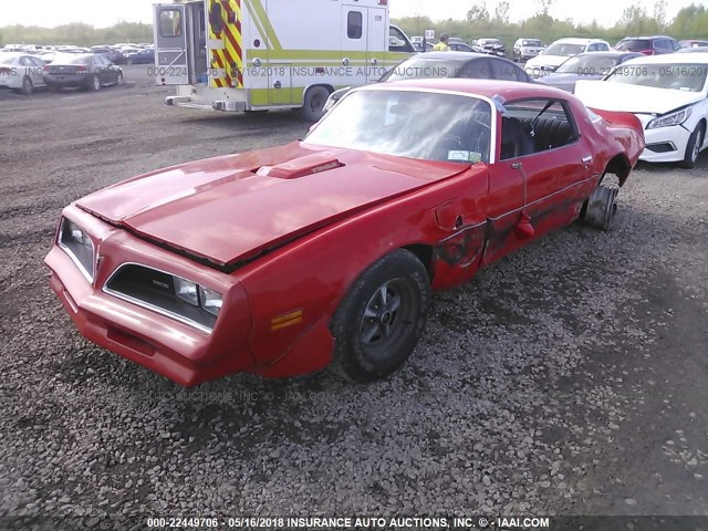 2W87Z8N149169 - 1978 PONTIAC FIREBIRD ORANGE photo 2