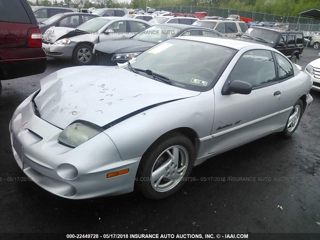 1G2JD12F627232214 - 2002 PONTIAC SUNFIRE GT SILVER photo 2