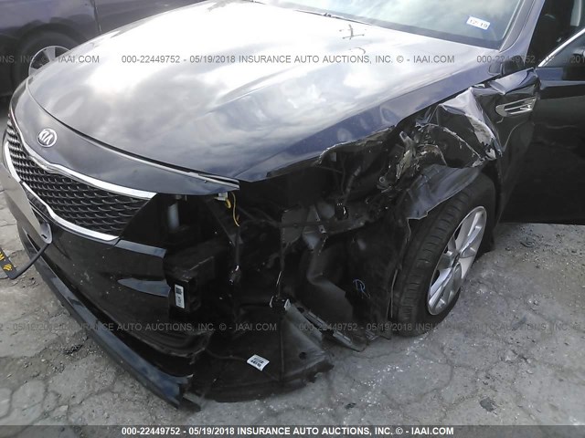 5XXGT4L39JG227027 - 2018 KIA OPTIMA LX/S BLACK photo 6