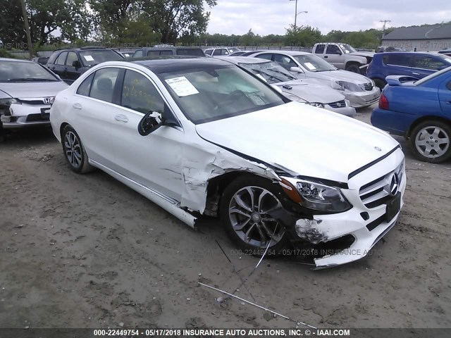 55SWF4KB6HU180921 - 2017 MERCEDES-BENZ C 300 4MATIC WHITE photo 6