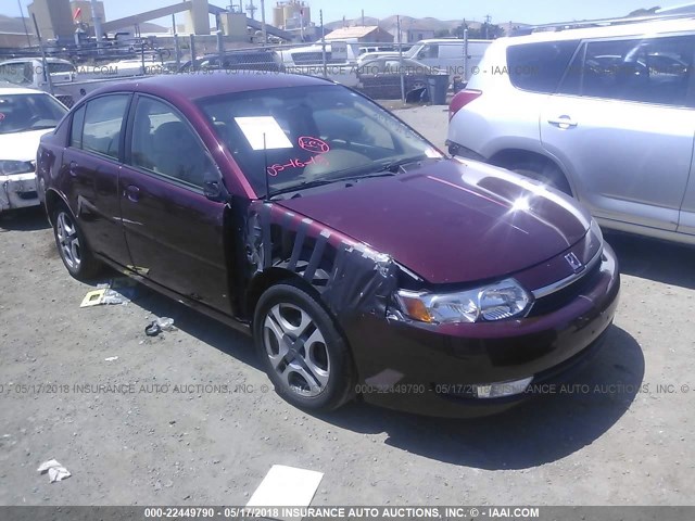 1G8AL52F13Z165494 - 2003 SATURN ION LEVEL 3 BURGUNDY photo 1