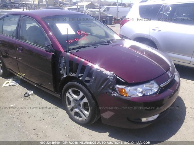 1G8AL52F13Z165494 - 2003 SATURN ION LEVEL 3 BURGUNDY photo 6