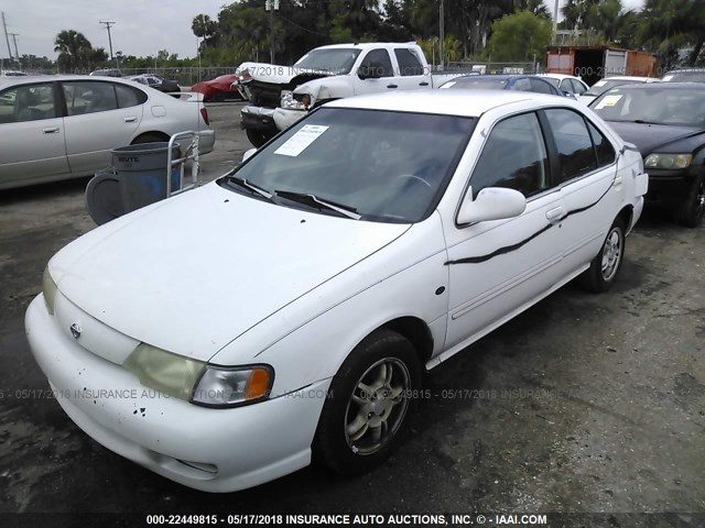 1N4AB41D2XC729137 - 1999 NISSAN SENTRA XE/GXE WHITE photo 2