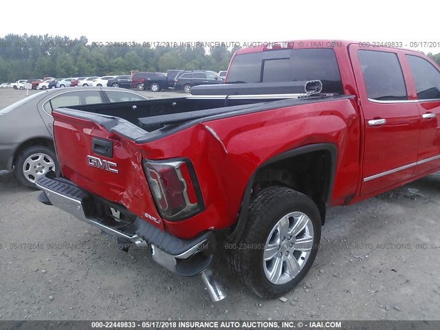 3GTU2NEC3HG406499 - 2017 GMC SIERRA K1500 SLT RED photo 6