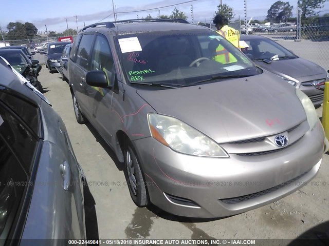 5TDZA23CX6S400515 - 2006 TOYOTA SIENNA CE/LE Champagne photo 1