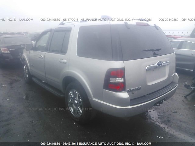 1FMEU75E38UA83706 - 2008 FORD EXPLORER LIMITED SILVER photo 3