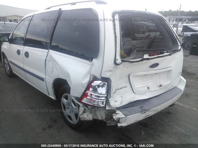 2FMZA51604BA68688 - 2004 FORD FREESTAR SE WHITE photo 6