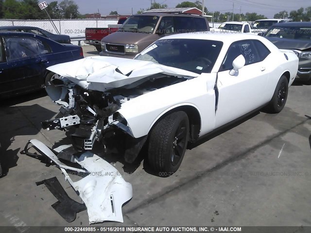 2C3CDZAG6FH747774 - 2015 DODGE CHALLENGER SXT WHITE photo 2